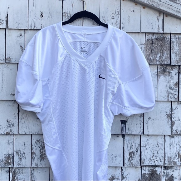 Nike Football Vented White Jersey - Picture 3 of 6